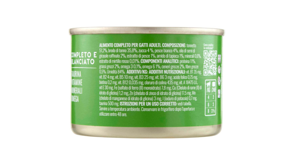 Adoc Complete For Cats Filetti Di Tonnetto Con Zucca E Pesce Bianco In Brodo 155 G
