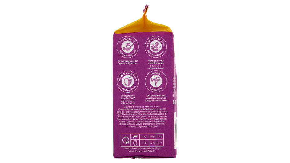 Whiskas Pranzetti Senior Cibo Umido Gatto Con Pollo E Tacchino In Salsa 6x50g
