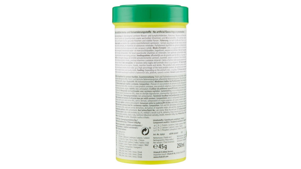 Vitakraft Reptile Mixed Carnivor 45 G