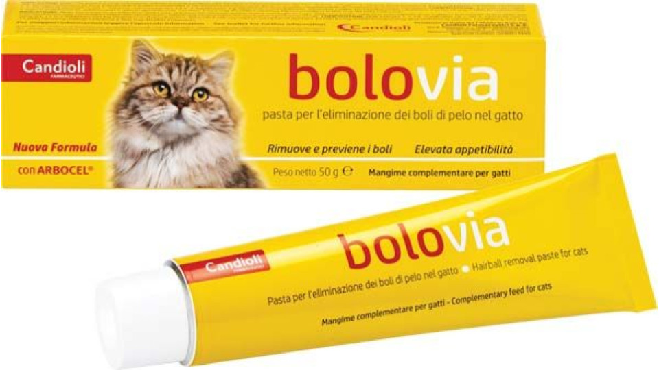 Candioli, Bolo Via Pasta Appetibile Per Gatti Adulti, Tubo 50 G