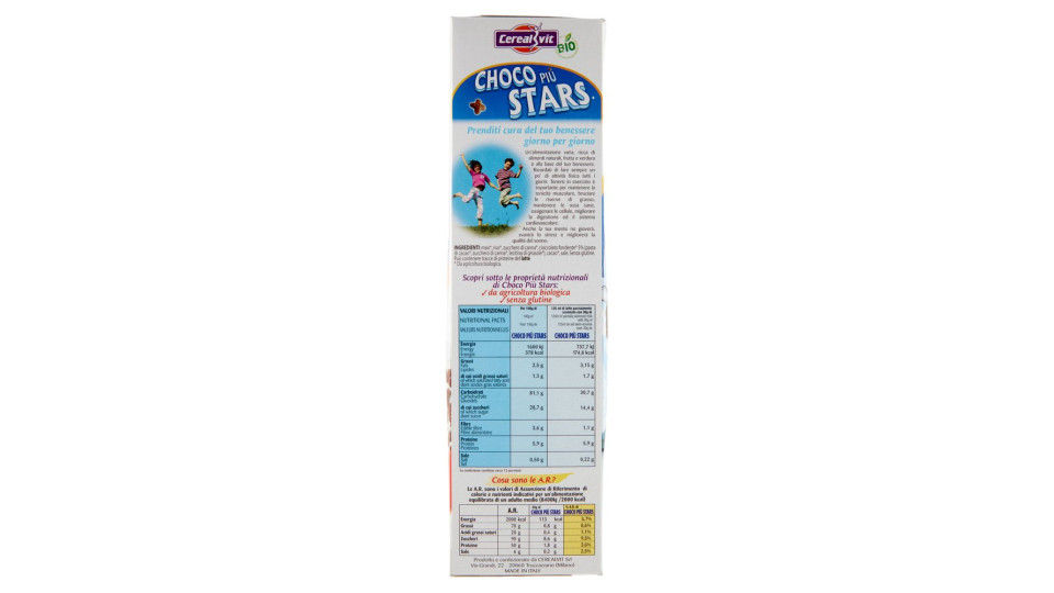 Cerealvit Bio Choco Più Stars 375 G