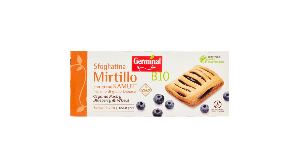 Germinal Bio Sfogliatina Mirtillo Con Grano Kamut 4 X 50 G