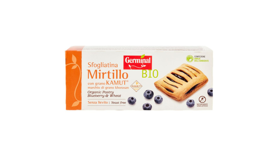 Germinal Bio Sfogliatina Mirtillo Con Grano Kamut 4 X 50 G