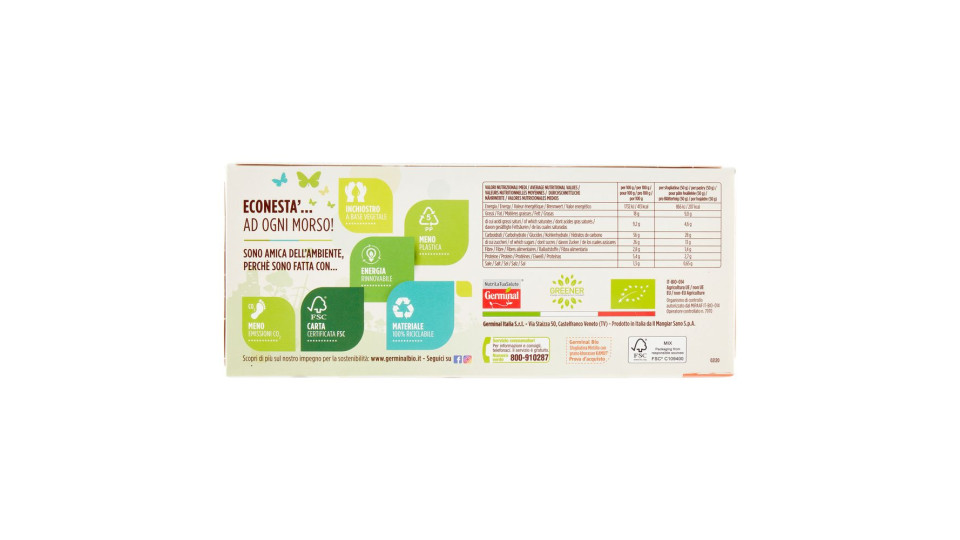 Germinal Bio Sfogliatina Mirtillo Con Grano Kamut 4 X 50 G