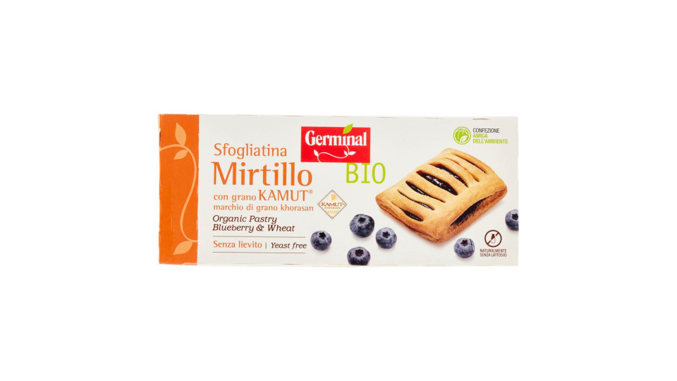 Germinal Bio Sfogliatina Mirtillo Con Grano Kamut 4 X 50 G