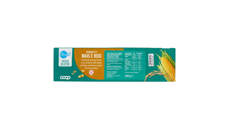 Spaghetti Mais E Riso Senza Glutine 400 G