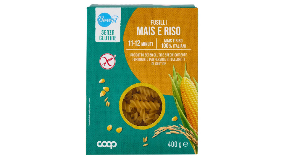 Fusilli Mais E Riso Senza Glutine 400 G
