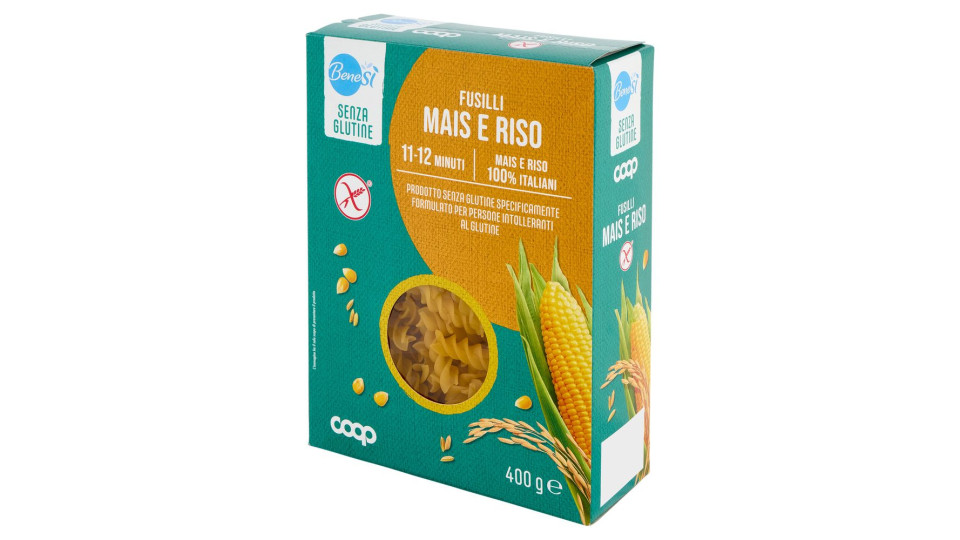 Fusilli Mais E Riso Senza Glutine 400 G