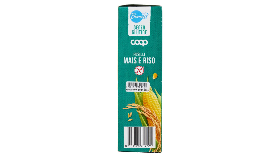 Fusilli Mais E Riso Senza Glutine 400 G