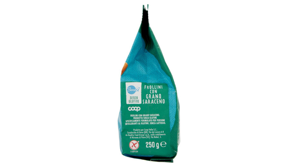 Frollini Con Grano Saraceno Senza Glutine 250 G