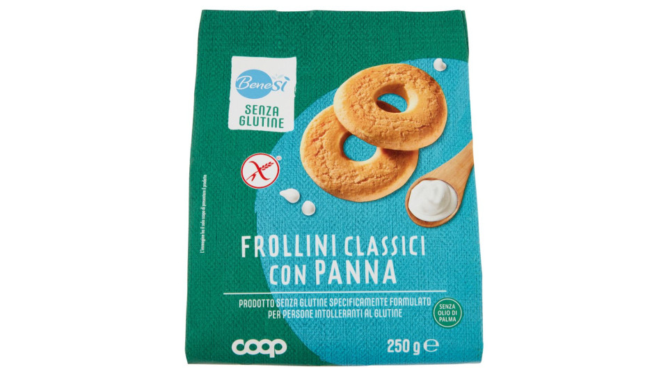 Frollini Classici Con Panna Senza Glutine 250 G