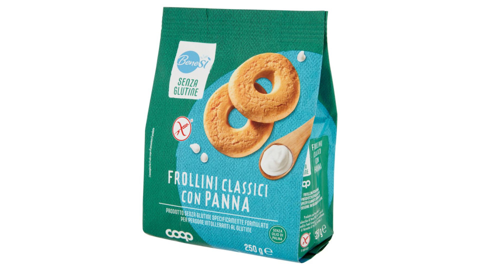 Frollini Classici Con Panna Senza Glutine 250 G