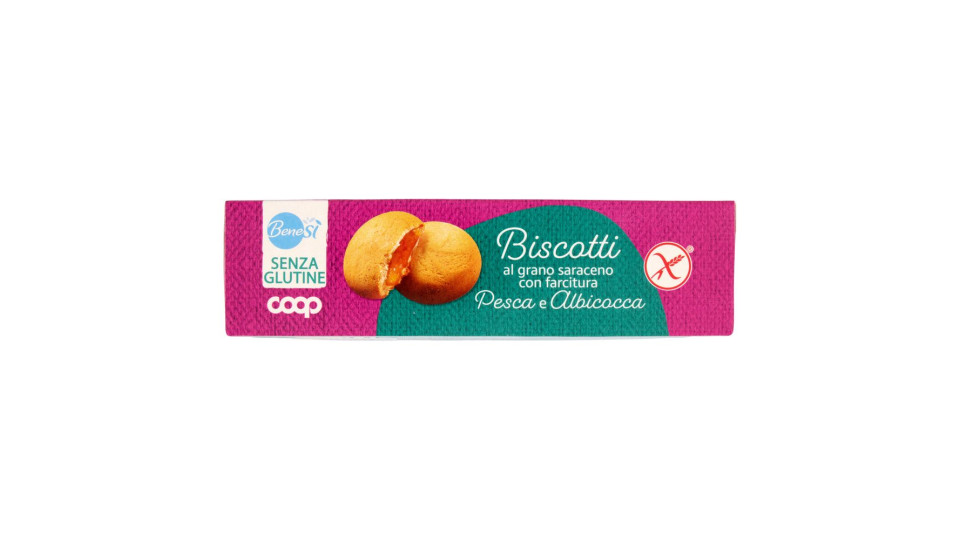 Biscotti Al Grano Saraceno Con Farcitura Pesca E Albicocca 6 X 30 G