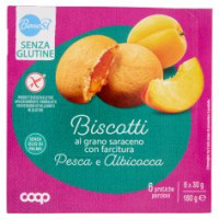 Biscotti Al Grano Saraceno Con Farcitura Pesca E Albicocca 6 X 30 G