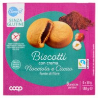 Biscotti Con Crema Nocciola E Cacao Senza Glutine 6 X 30 G