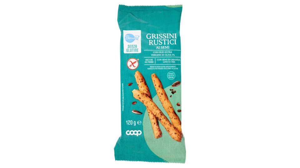 Grissini Rustici Ai Semi Senza Glutine 120 G