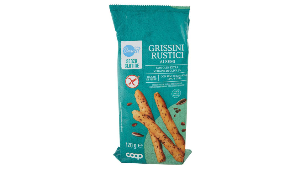 Grissini Rustici Ai Semi Senza Glutine 120 G