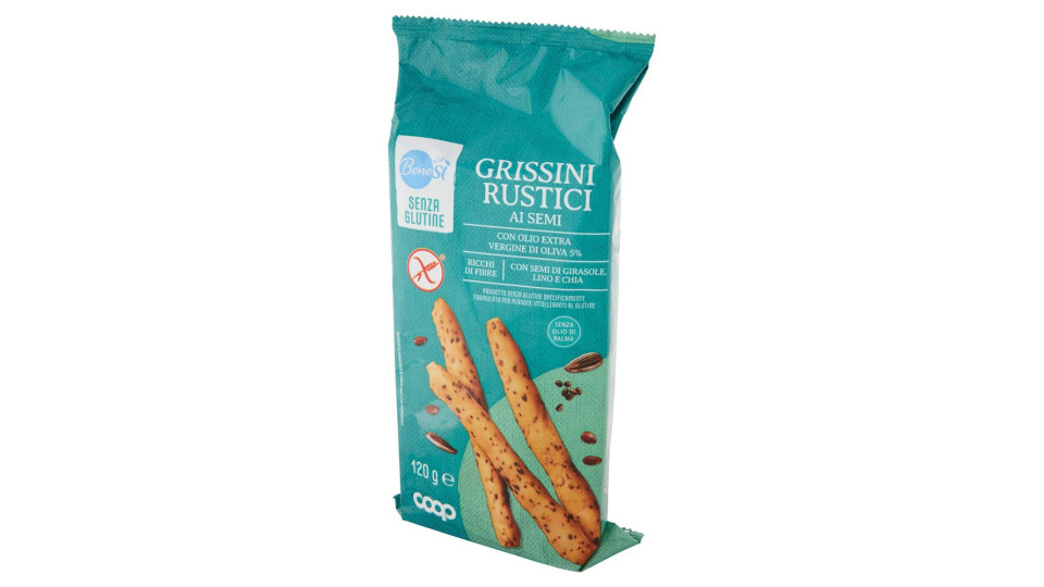 Grissini Rustici Ai Semi Senza Glutine 120 G