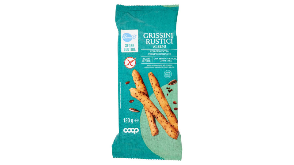 Grissini Rustici Ai Semi Senza Glutine 120 G