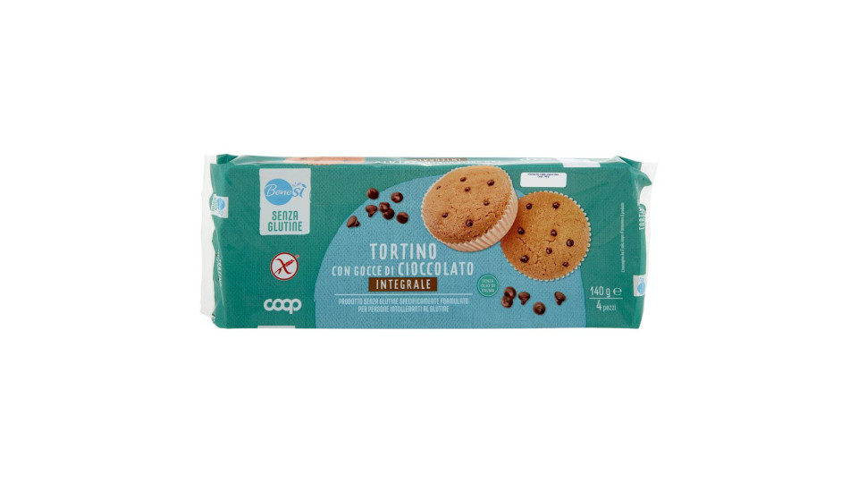 Tortino Con Gocce Di Cioccolato Integrale Senza Glutine 4 X 35 G