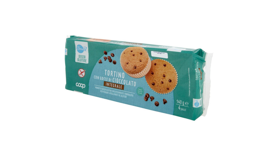 Tortino Con Gocce Di Cioccolato Integrale Senza Glutine 4 X 35 G