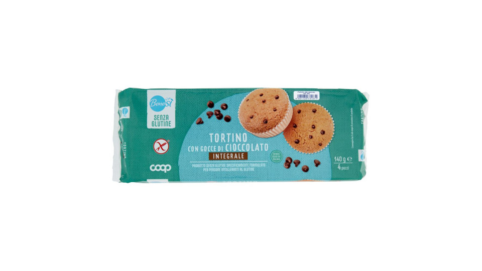 Tortino Con Gocce Di Cioccolato Integrale Senza Glutine 4 X 35 G