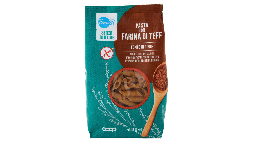 Pasta Con Farina Di Teff Penne Rigate Senza Glutine 400 G