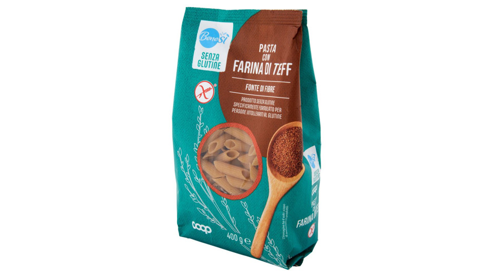 Pasta Con Farina Di Teff Penne Rigate Senza Glutine 400 G