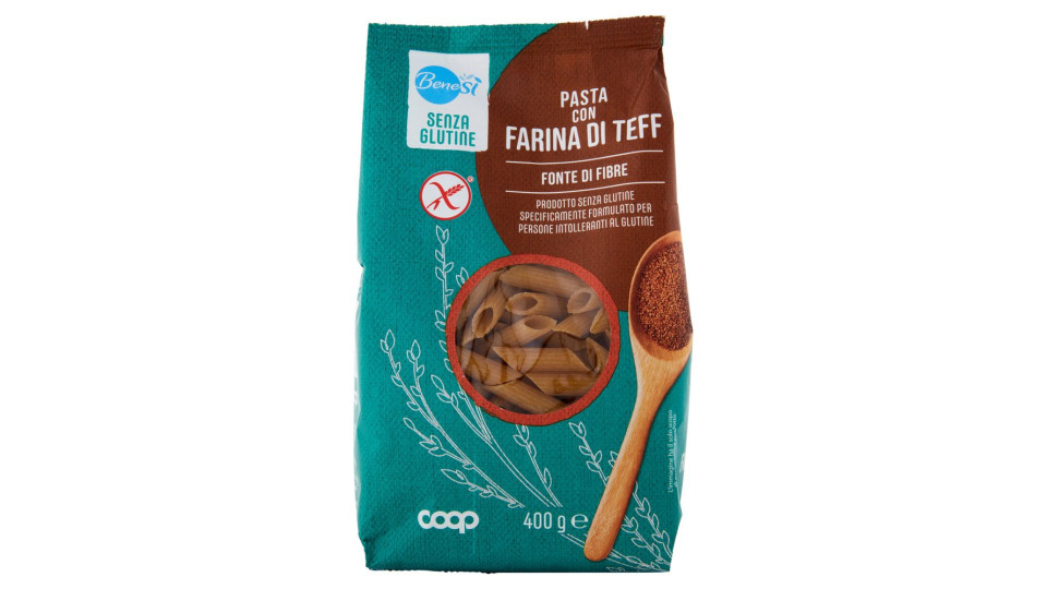 Pasta Con Farina Di Teff Penne Rigate Senza Glutine 400 G