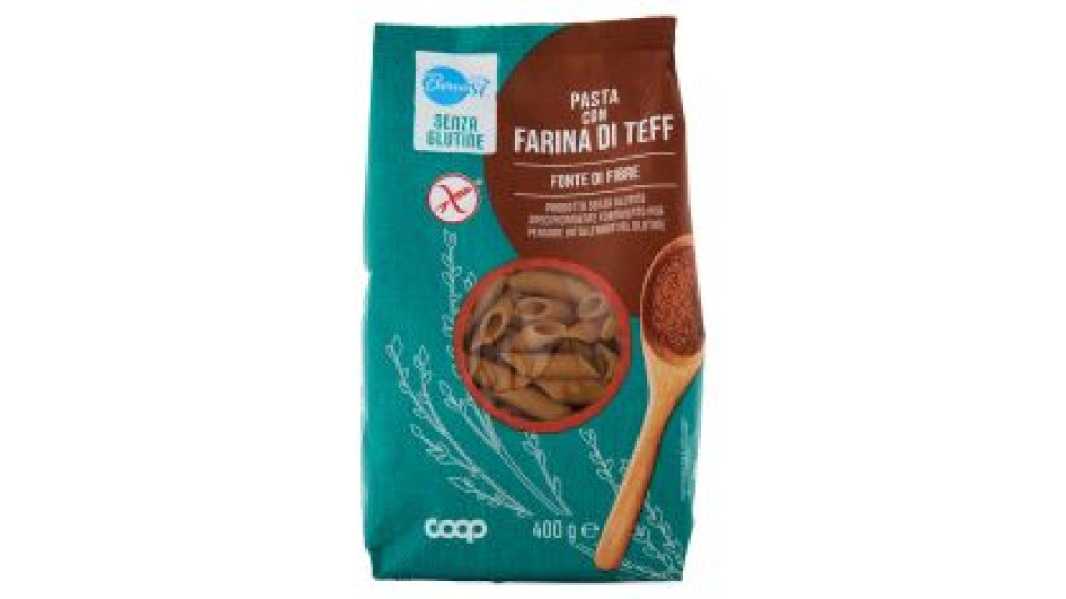 Pasta Con Farina Di Teff Penne Rigate Senza Glutine 400 G