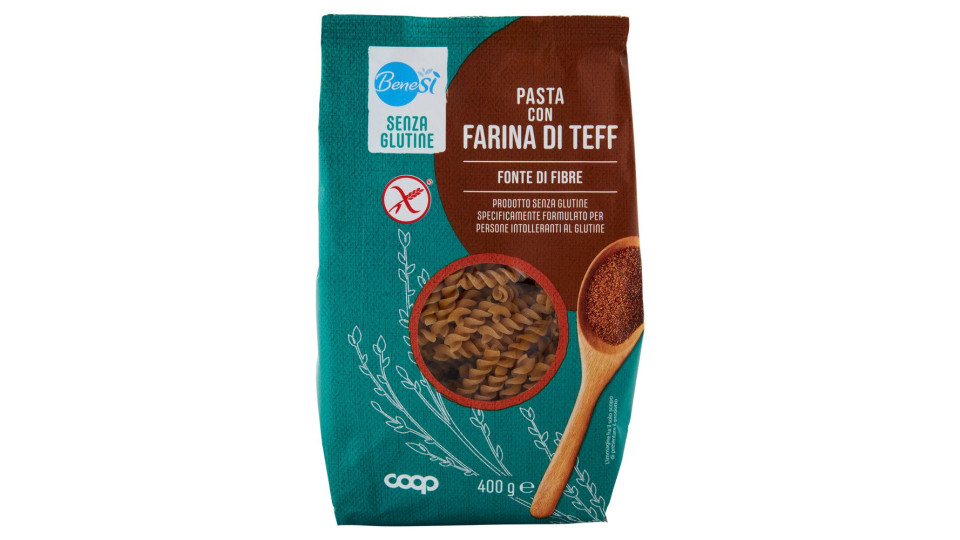 Pasta Con Farina Di Teff Fusilli Senza Glutine 400 G