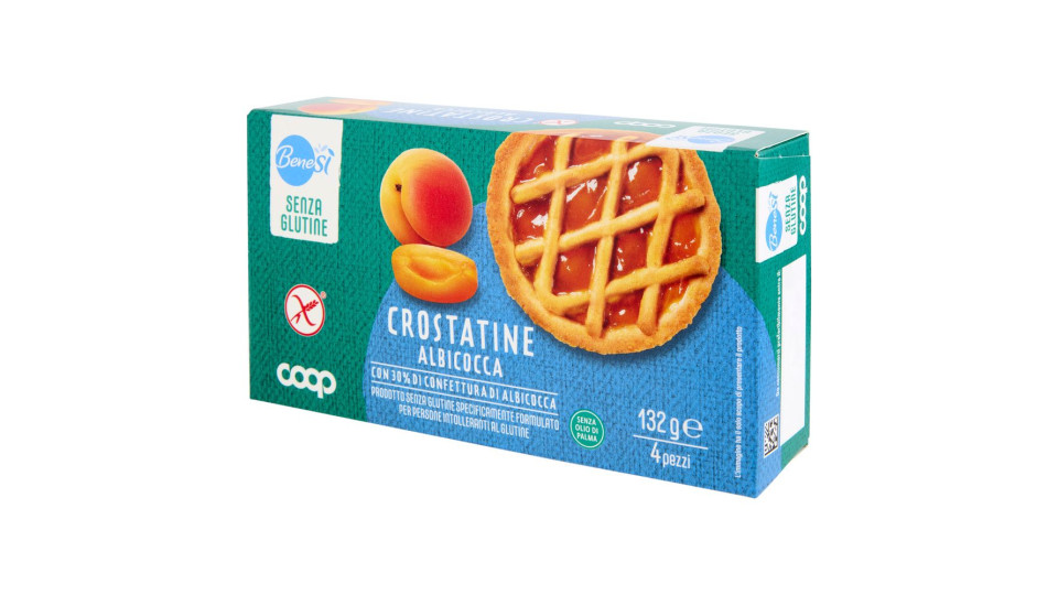Crostatine Albicocca Senza Glutine 4 X 33 G
