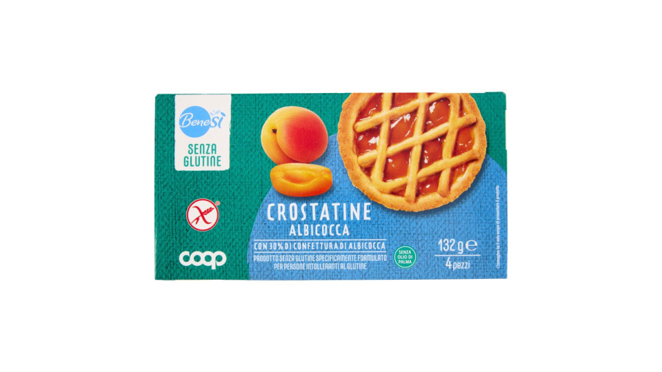 Crostatine Albicocca Senza Glutine 4 X 33 G