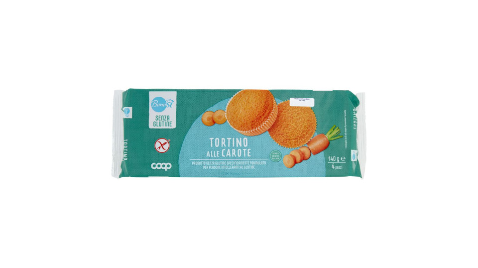 Tortino Alle Carote Senza Glutine 4 X 35 G