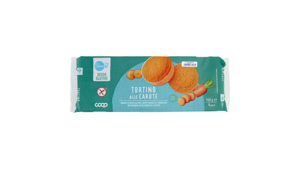 Tortino Alle Carote Senza Glutine 4 X 35 G