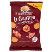 Céréal Senza Glutine Le Gallettine, Gusto Prosciutto, Mini Gallette Ai Cereali Non Fritte - 70 G