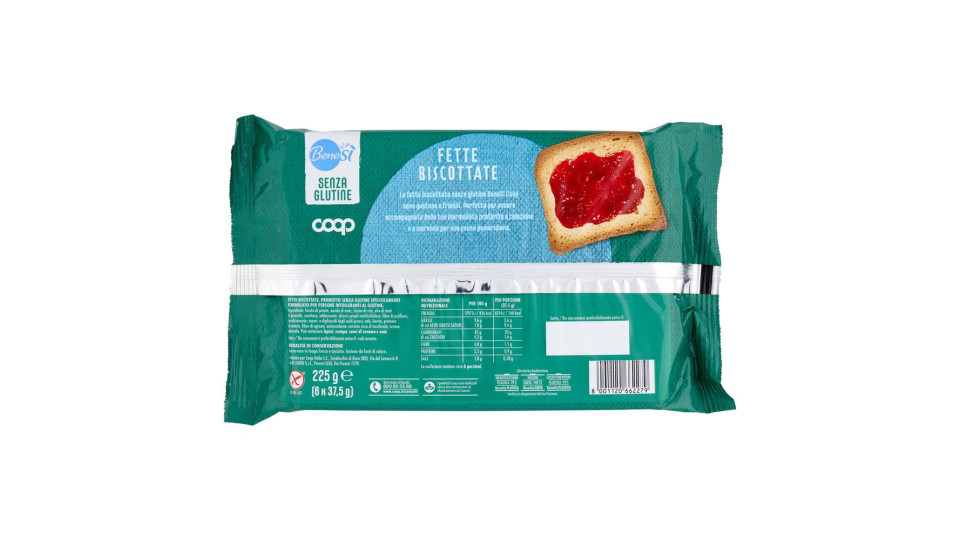 Fette Biscottate Senza Glutine 6 X 37,5 G