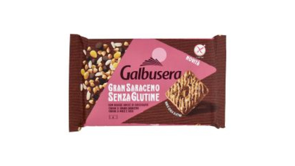 Galbusera Gran Saraceno Senza Glutine Con Golose Gocce Di Cioccolato 260 G (6 Monoporzioni)
