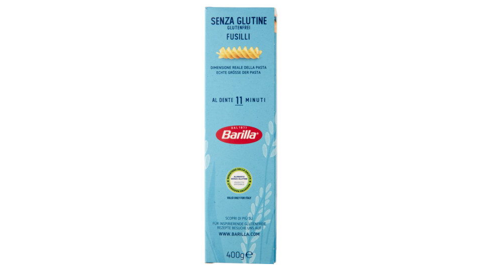Barilla Pasta Fusilli Senza Glutine 400 G