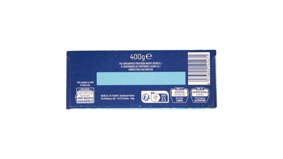 Barilla Pasta Tortiglioni Senza Glutine 400 G