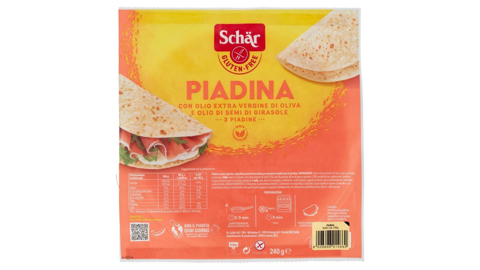Schär Piadina 3 X 80 G