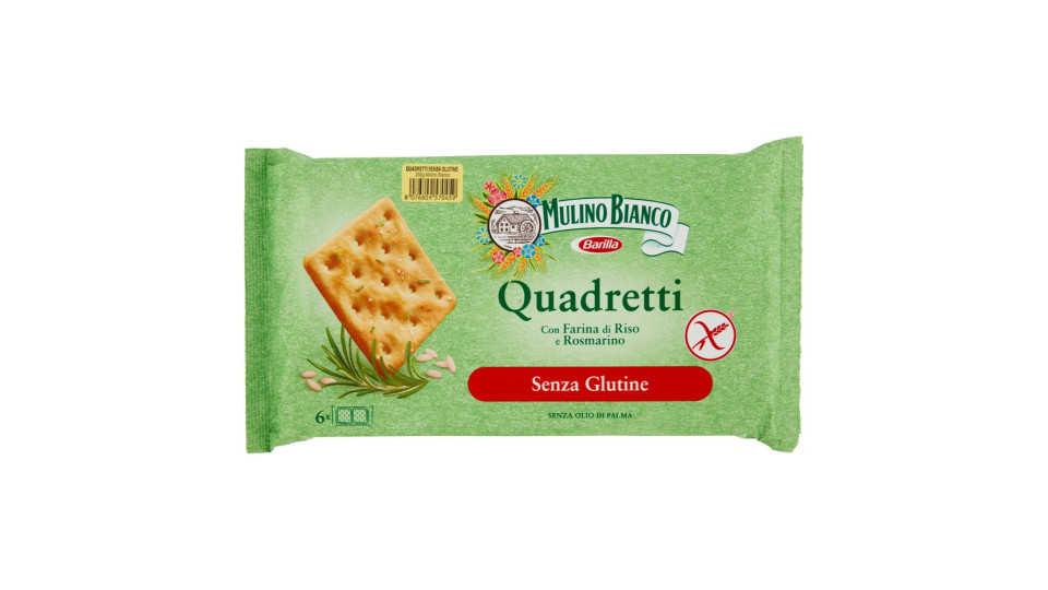 Mulino Bianco Armonia Cracker Senza Glutine Quadretti Al Riso E Rosmarino 200g