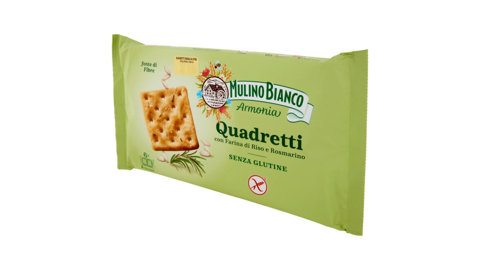 Mulino Bianco Armonia Cracker Senza Glutine Quadretti Al Riso E Rosmarino 200g