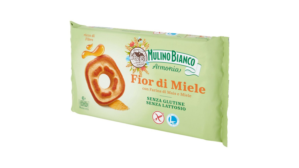 Mulino Bianco Armonia Fior Di Miele Biscotti Al Miele Millefiori Senza Glutine E Lattosio 250 G