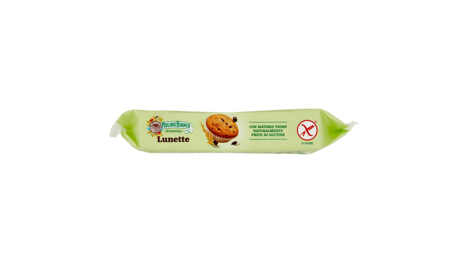 Mulino Bianco Armonia Lunette Tortine Senza Glutine Merende Farina Integrale Di Riso Cioccolato 140g