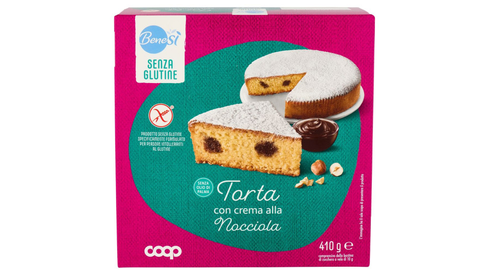 Torta Con Crema Alla Nocciola Senza Glutine 410 G