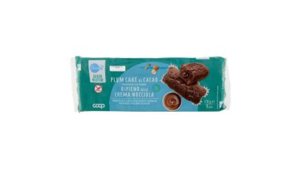 Plum Cake Al Cacao Preparato Con Yogurt Ripieno Alla Crema Nocciola Senza Glutine 6 X 45 G