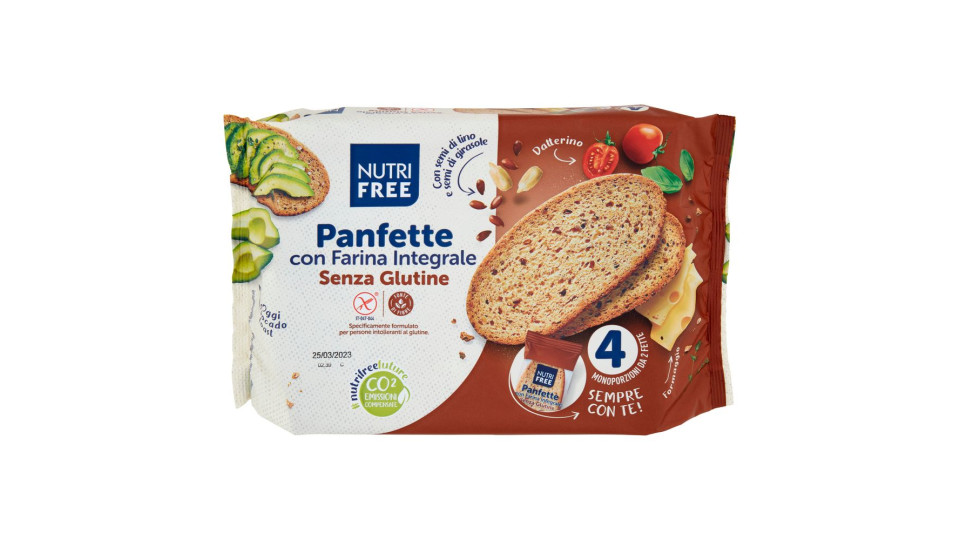 Nutrifree Panfette Con Farina Integrale Senza Glutine 340 G