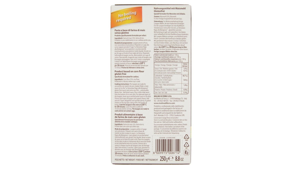 Le Veneziane Lasagne 250 G