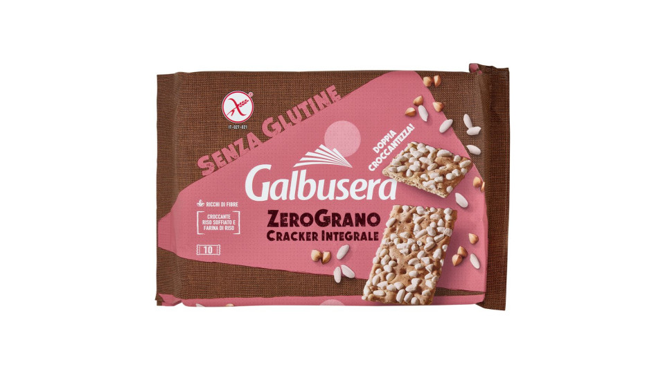Galbusera Zerograno Cracker Integrale Senza Glutine 10 X 36 G
